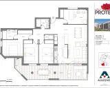 Plano de una casa con orientación norte. Muestra distribución de habitaciones, terraza y medidas.